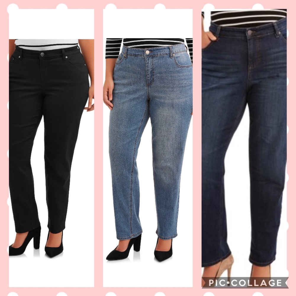 3 Women’s jeans Terra & Sky plus size 22W new